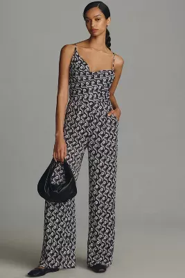 By Anthropologie Cowl-Neck Jumpsuit