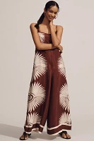By Anthropologie Printed Wide-Leg Jumpsuit