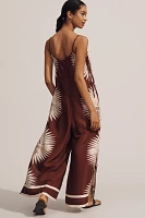 By Anthropologie Printed Wide-Leg Jumpsuit