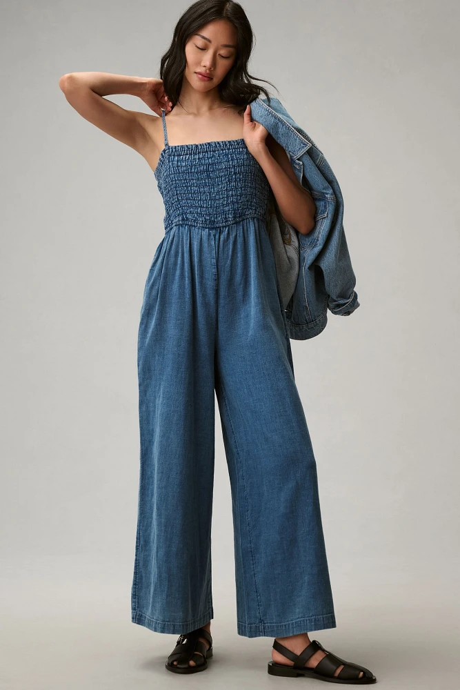 Pilcro Smocked Jumpsuit