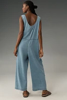 Pilcro Zip-Front Wide-Leg Overalls