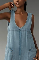 Pilcro Zip-Front Wide-Leg Overalls