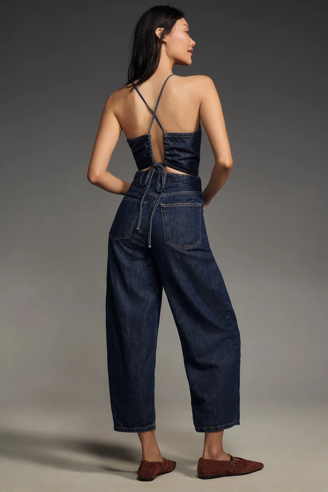 Ética Birdie Denim Halter Jumpsuit