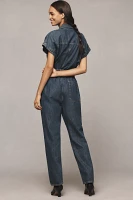 Ética Megg Utility Belted Denim Jumpsuit