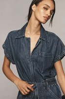 Ética Megg Utility Belted Denim Jumpsuit