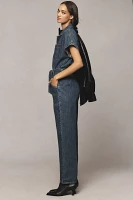 Ética Megg Utility Belted Denim Jumpsuit