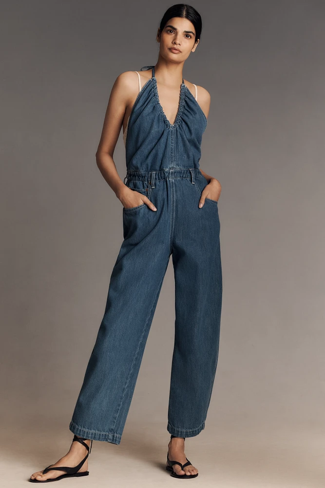 Ética Laurelle Halter Barrel Jumpsuit