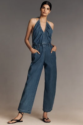 Ética Laurelle Halter Barrel Jumpsuit