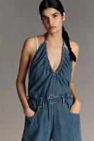Ética Laurelle Halter Barrel Jumpsuit
