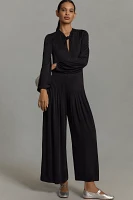 Farm Rio Long-Sleeve Knot Jumpsuit