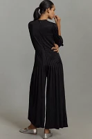 Farm Rio Long-Sleeve Knot Jumpsuit