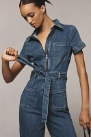 The Colette Weekend Denim Jumpsuit by Maeve