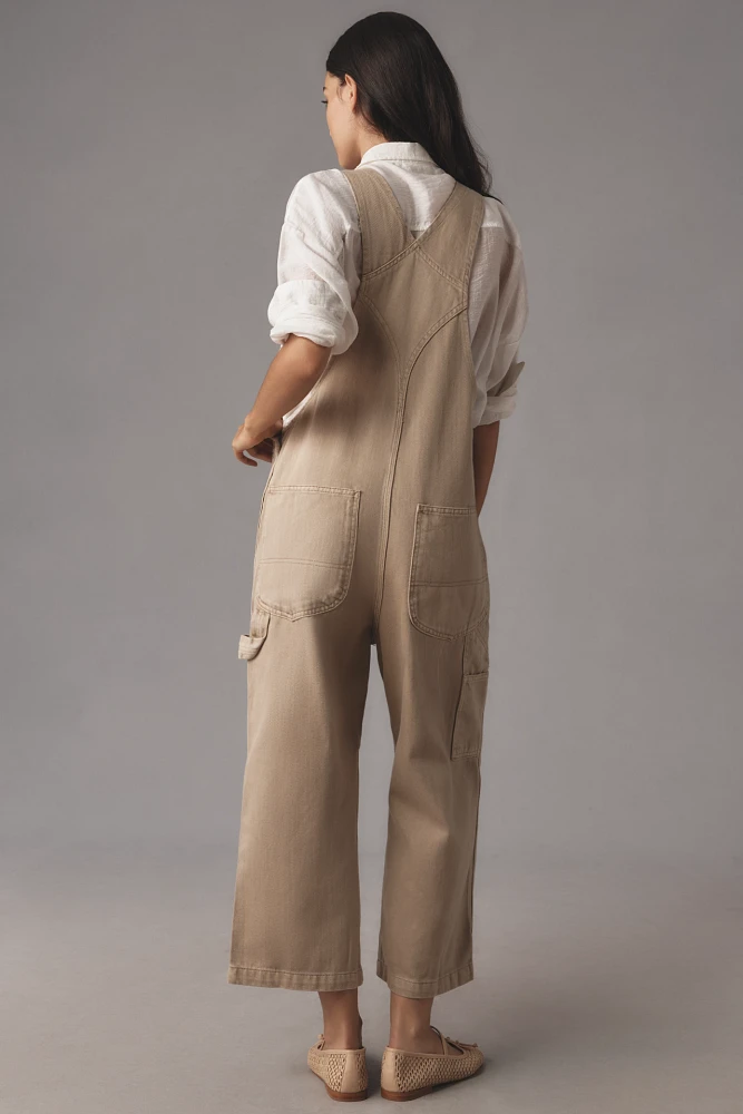 Denimist Relaxed Cropped Overalls