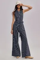 Maeve Halter Shirting Jumpsuit