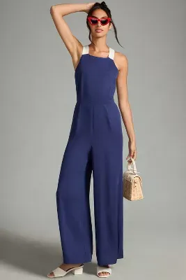 Plenty by Tracy Reese Contrast Strap Jumpsuit
