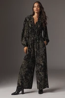 Plenty by Tracy Reese Printed Blouse Wide-Leg Jumpsuit