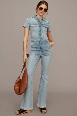 Good American Petite Fit For Success Bootcut Jumpsuit