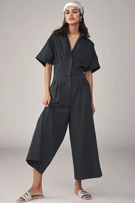The Tobie Pleated Jumpsuit by Exquise