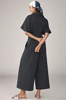 The Tobie Pleated Jumpsuit by Exquise