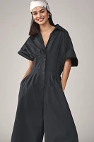 The Tobie Pleated Jumpsuit by Exquise
