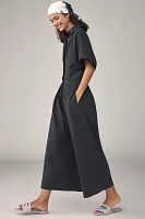 The Tobie Pleated Jumpsuit by Exquise