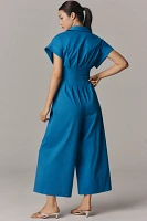 The Tobie Pleated Jumpsuit by Exquise: Belted Edition