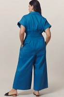 The Tobie Pleated Jumpsuit by Exquise: Belted Edition