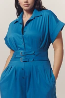 The Tobie Pleated Jumpsuit by Exquise: Belted Edition