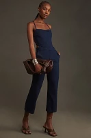 Pilcro Open-Back Denim Jumpsuit