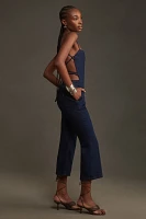 Pilcro Open-Back Denim Jumpsuit