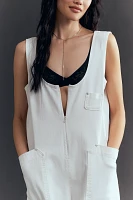 Pilcro Zip-Front Wide-Leg Overalls