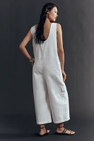 Pilcro Zip-Front Wide-Leg Overalls