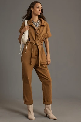 Pilcro Short-Sleeve Wing Jumpsuit