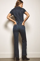 The Slim Flared Overalls by Pilcro