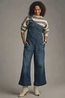 Pilcro One-Shoulder Denim Utility Overalls