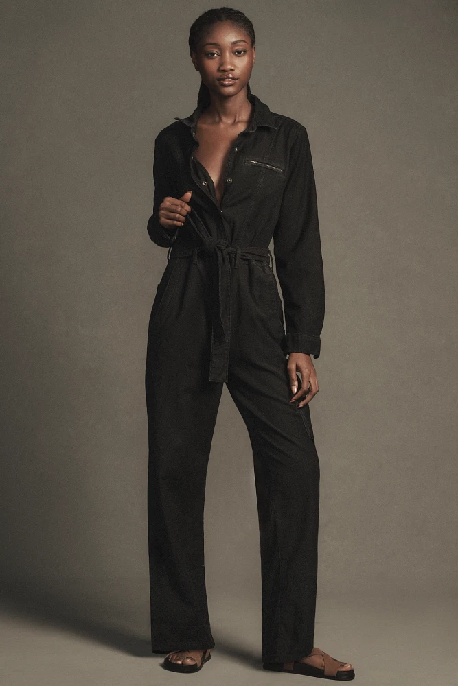 The Lonnie Cuffed Crop Jumpsuit by Pilcro