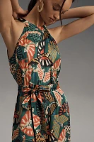 Farm Rio x Anthropologie Printed Halter Jumpsuit