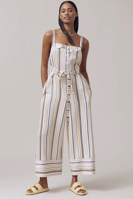 Maeve Easy Sleeveless Shirting Jumpsuit