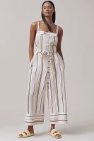 Maeve Easy Sleeveless Shirting Jumpsuit