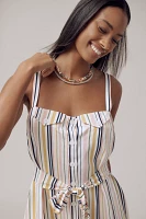 Maeve Easy Sleeveless Shirting Jumpsuit