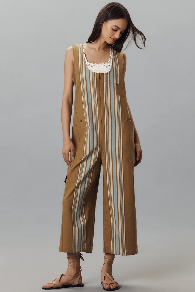 Pilcro Front-Zip Utility Overalls