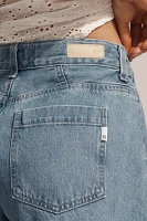 AG Rinna Seamed High-Rise Relaxed Denim Shorts