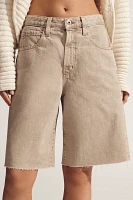 AG Hattie High-Rise Denim Bermuda Shorts