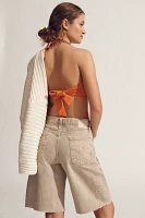 AG Hattie High-Rise Denim Bermuda Shorts