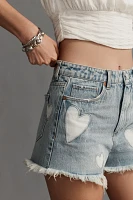 BLANKNYC the Reeve From Heart Denim Shorts