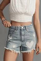 BLANKNYC the Reeve From Heart Denim Shorts