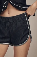 Wrangler Mid-Rise Piped Dolphin Shorts