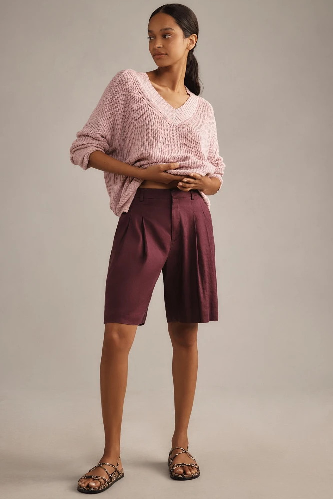 The Avery Pleated Trouser Shorts by Maeve