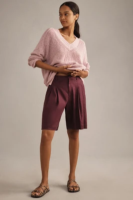 The Avery Pleated Trouser Shorts by Maeve