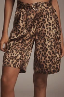 Bishop + Young Silky Belted Bermuda Shorts